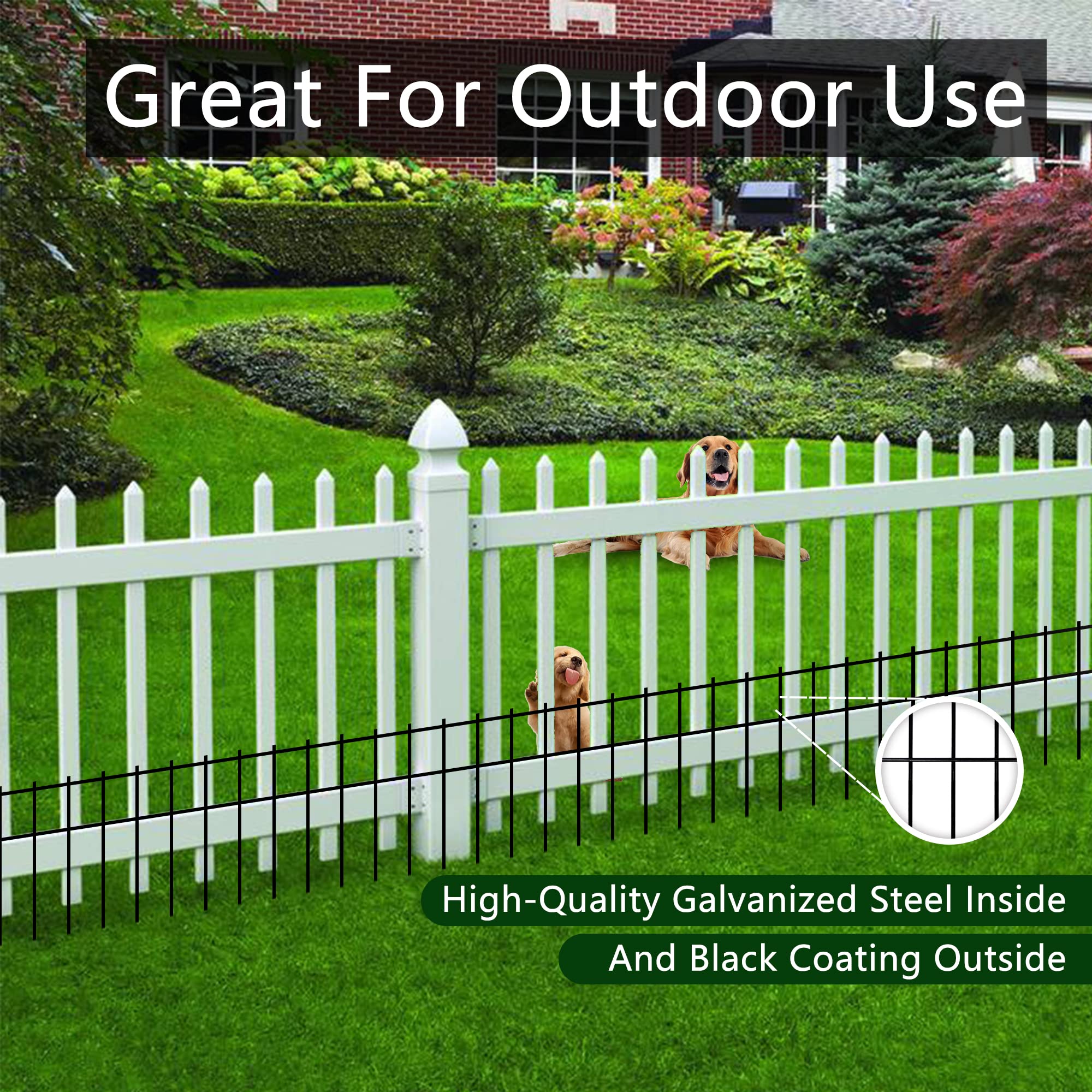 YESON buried barrier under mulch showing low-profile garden protection and hidden strength