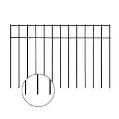 YESON front view of assembled 30ft barrier showing coverage and neat finish for yard protection