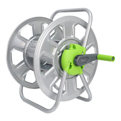 YESTAR front view of hose reel showing compact durable storage and quick access