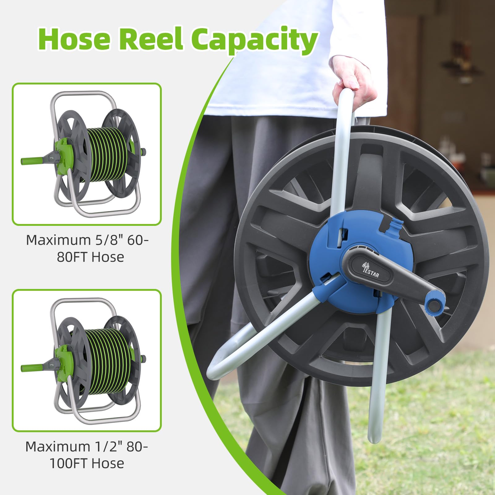 YESTAR wheel and triangular frame detail for stable anti-tip support