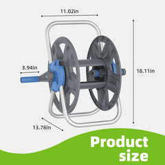 YESTAR reel loaded with rolled hose for neat tangle-free storage