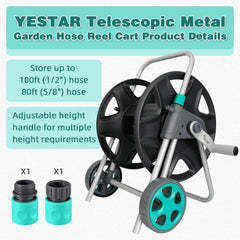 YESTAR cart being wheeled across lawn for effortless garden transport