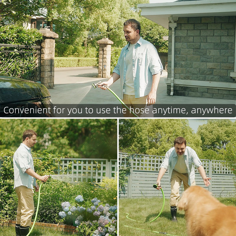 YESTAR hose reel in garden setting helping tidy outdoor watering tasks