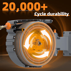 YESTAR nozzle close-up displaying 10-stage spray and improved water pressure