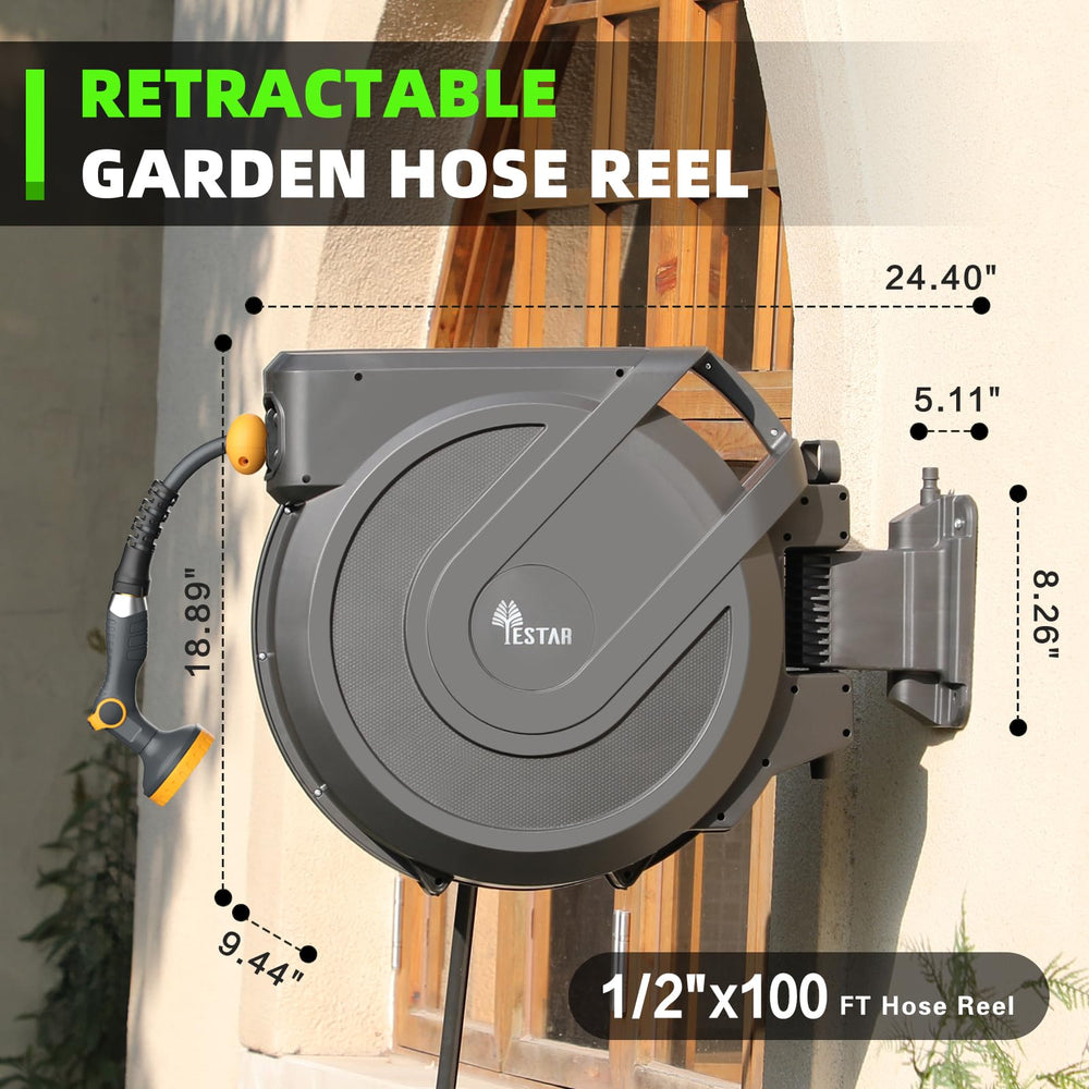 YESTAR wall installation showing scale and coverage for large yards and gardens