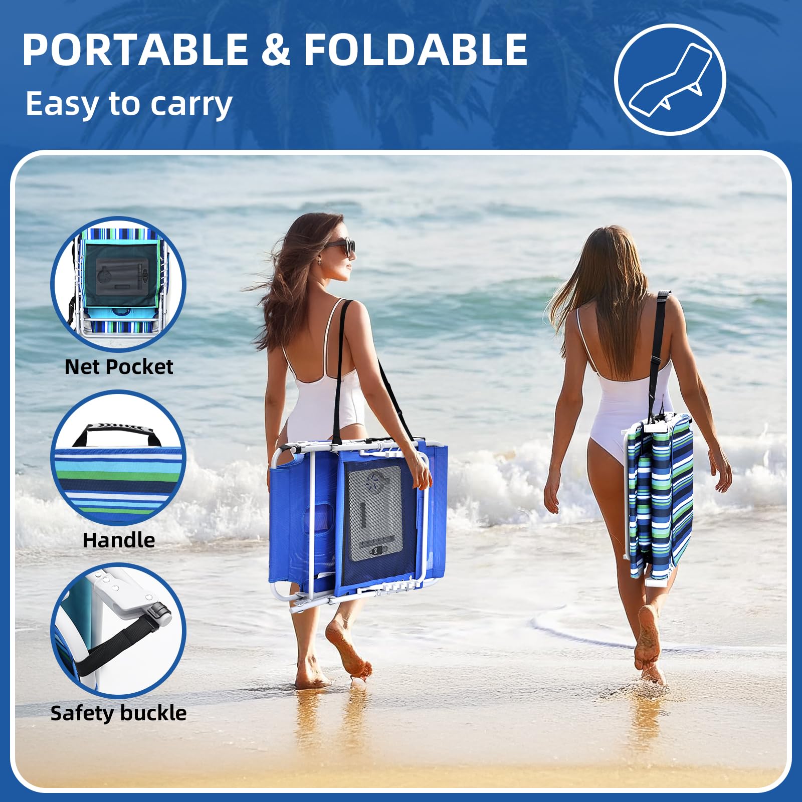 Yestomo poolside lifestyle setup showing outdoor relaxation and organized essentials benefit
