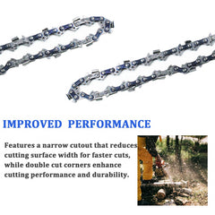 YETTAT side view showing 33 drive links and durable construction benefit