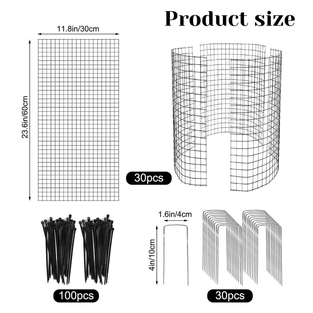YEXEXINM assembled cylindrical wire cage protecting a seedling and ensuring pest defense
