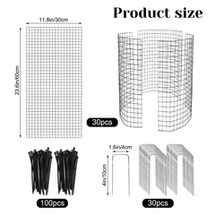 YEXEXINM assembled cylindrical wire cage protecting a seedling and ensuring pest defense