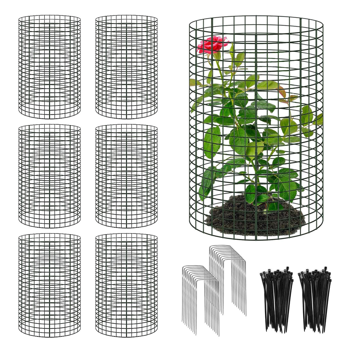 YEXEXINM assembled cage front view showing plant protection benefit