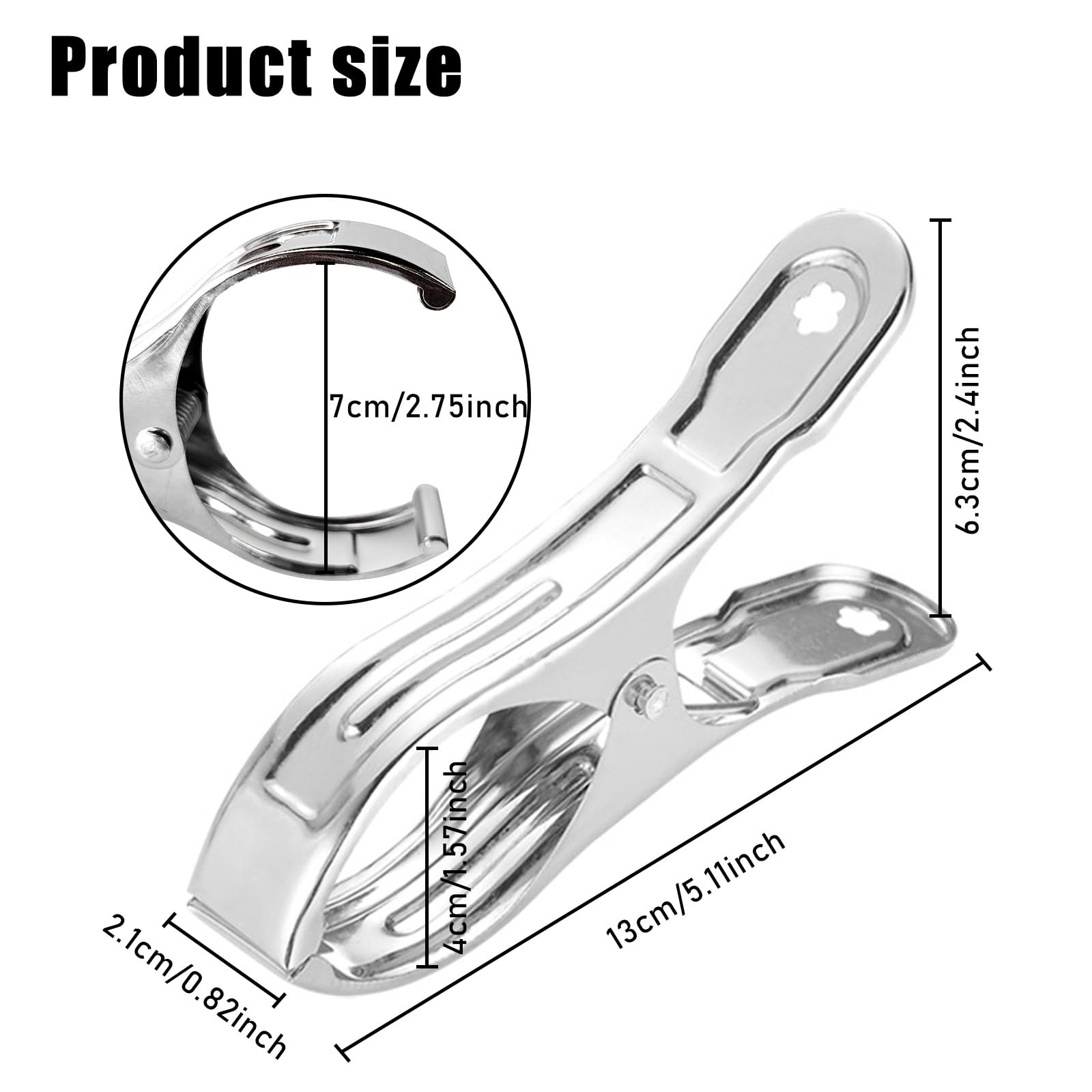 YEXEXINM metal clip closeup demonstrates strong grip and secure fastening