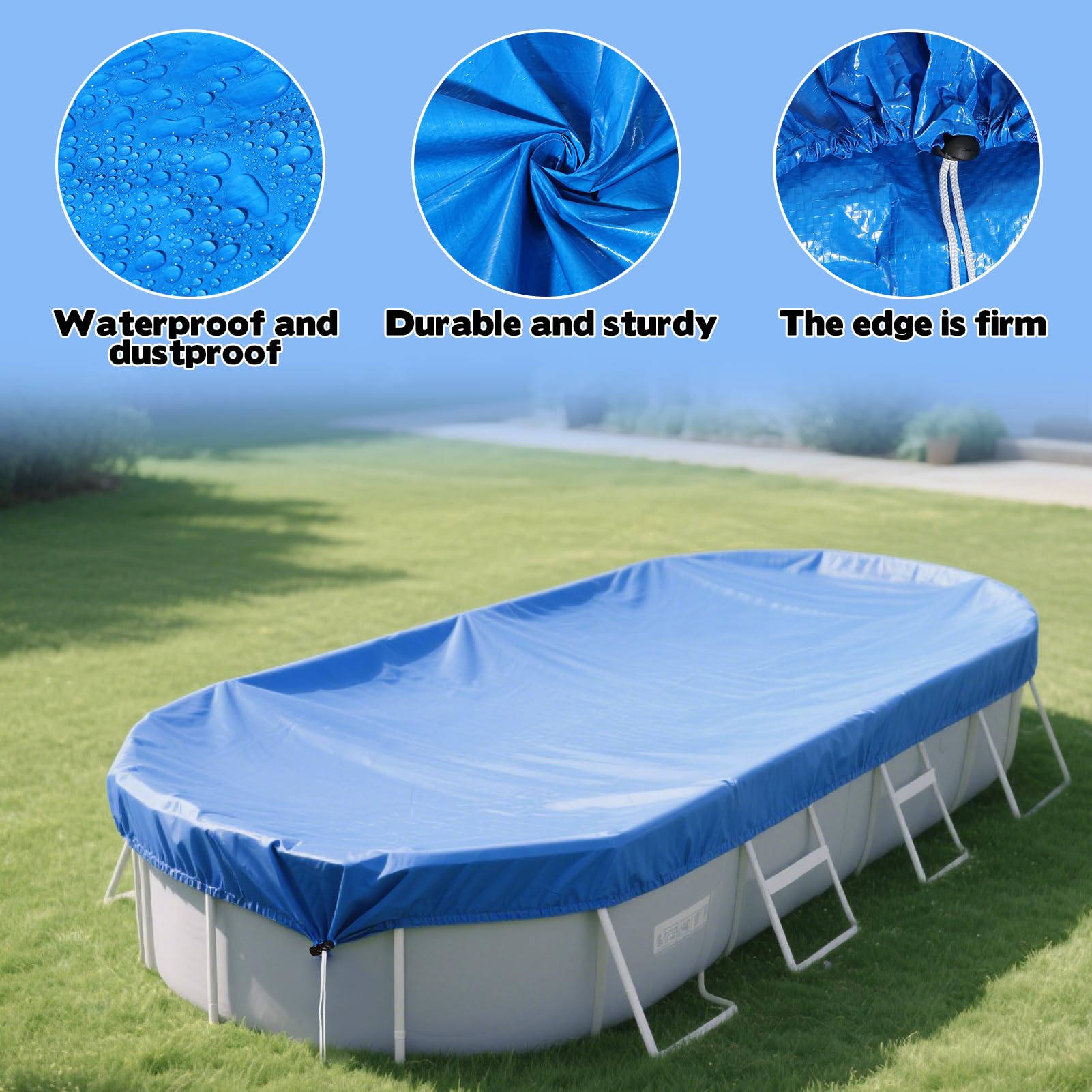 YEXEXINM drawstring close-up demonstrating secure windproof fit