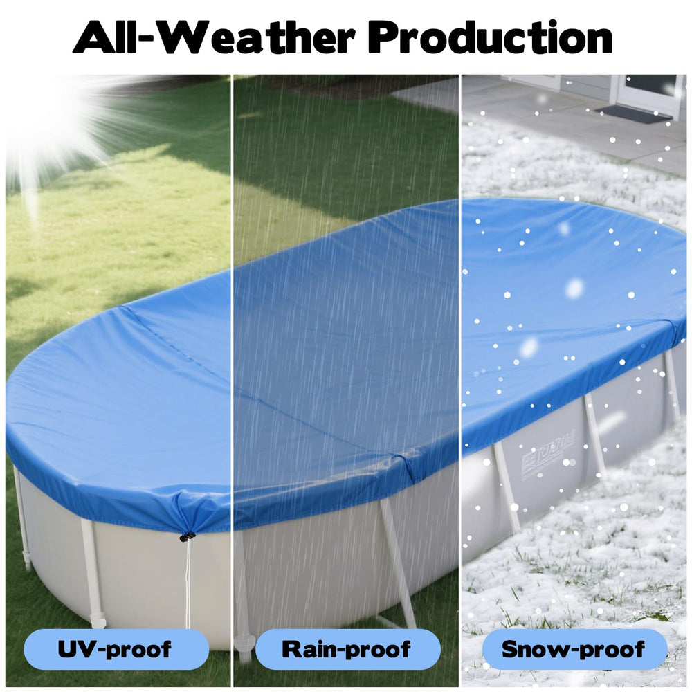 YEXEXINM cover beside deck chair showing scale and proper pool coverage