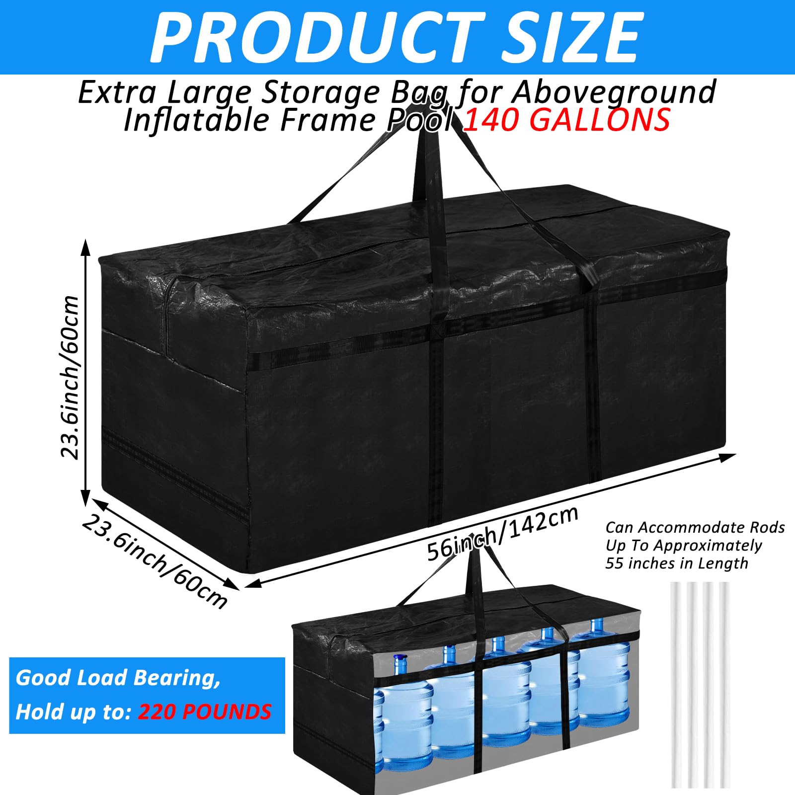 YEXEXINM open top with wide mouth for fast packing and organization