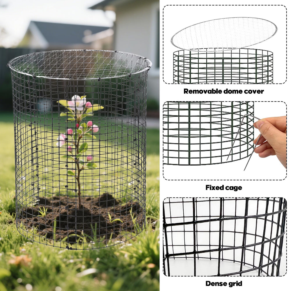 YEXEXINM vinyl-coated mesh texture close detail, rust-resistant protection