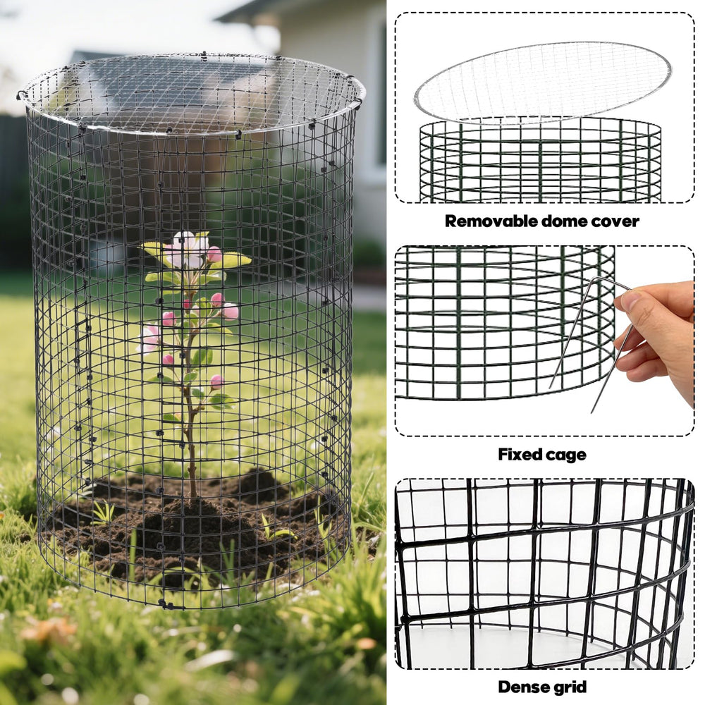 YEXEXINM vinyl-coated wire mesh detail showing rustproof finish benefit