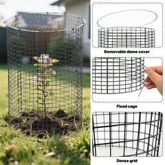 YEXEXINM vinyl-coated wire mesh detail showing rustproof finish benefit