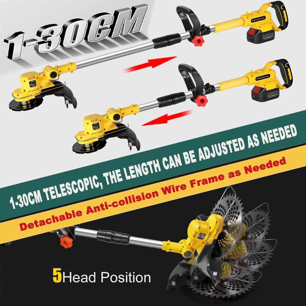 YEXLXLN tilting head detail demonstrating 0–90° angle for versatile cutting benefit