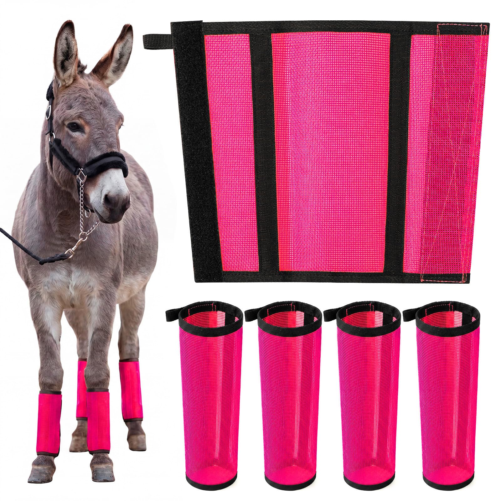 Yeyeplum front view pink boots showing full-leg coverage and easy fit benefit