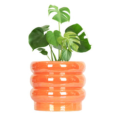 YFFSRJDJ front view pearlescent pot showcasing colorful finish and styling benefit