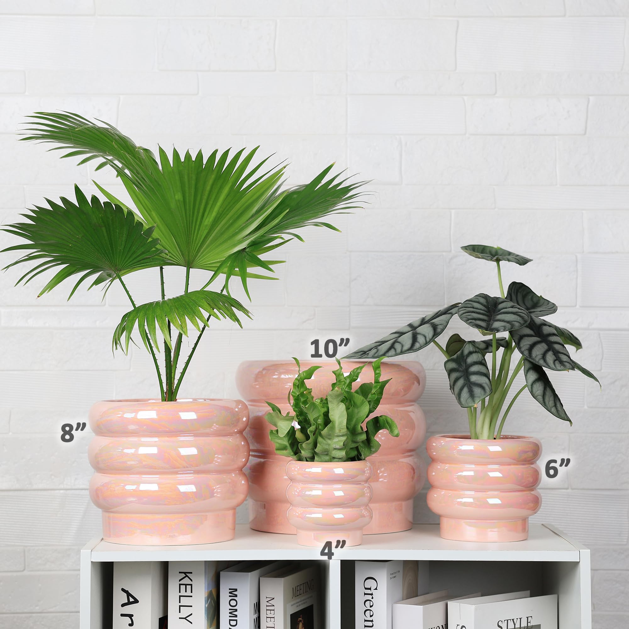 YFFSRJDJ planter on windowsill with plant illustrating stylish indoor display