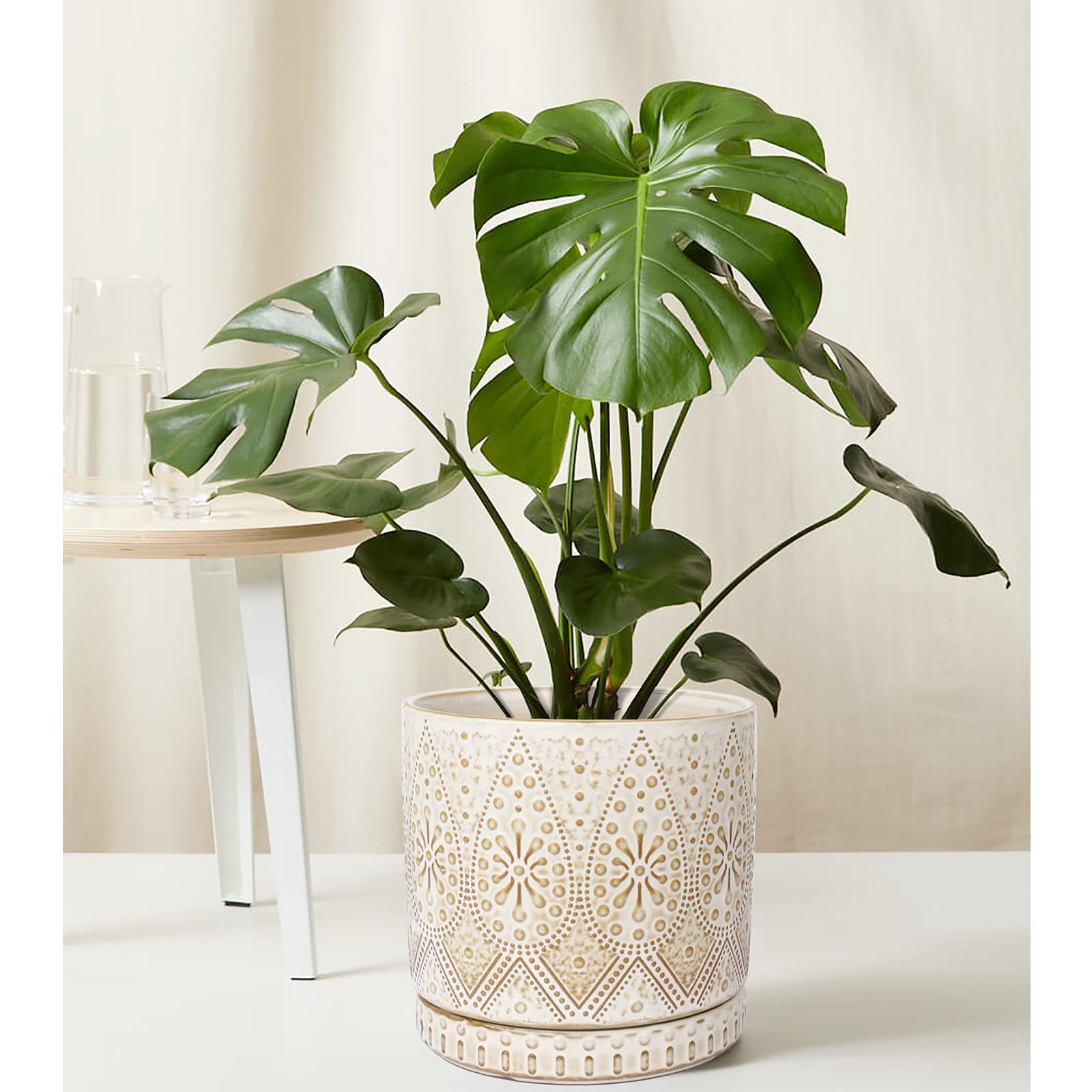 YFFSRJDJ planter on table in living room enhancing decor and function