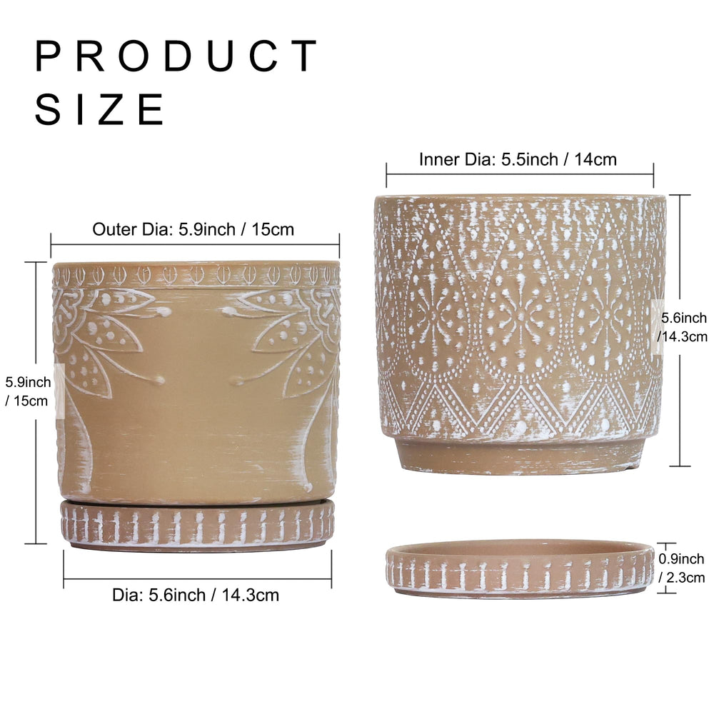 YFFSRJDJ mesh pad inside pot preventing soil loss and keeping saucer clean