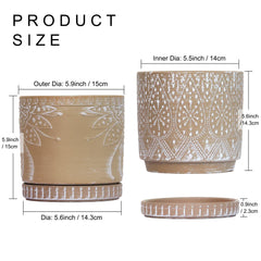 YFFSRJDJ mesh pad inside pot preventing soil loss and keeping saucer clean