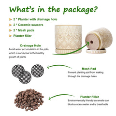 YFFSRJDJ mesh pad with soil preserving feature that prevents clogging and loss