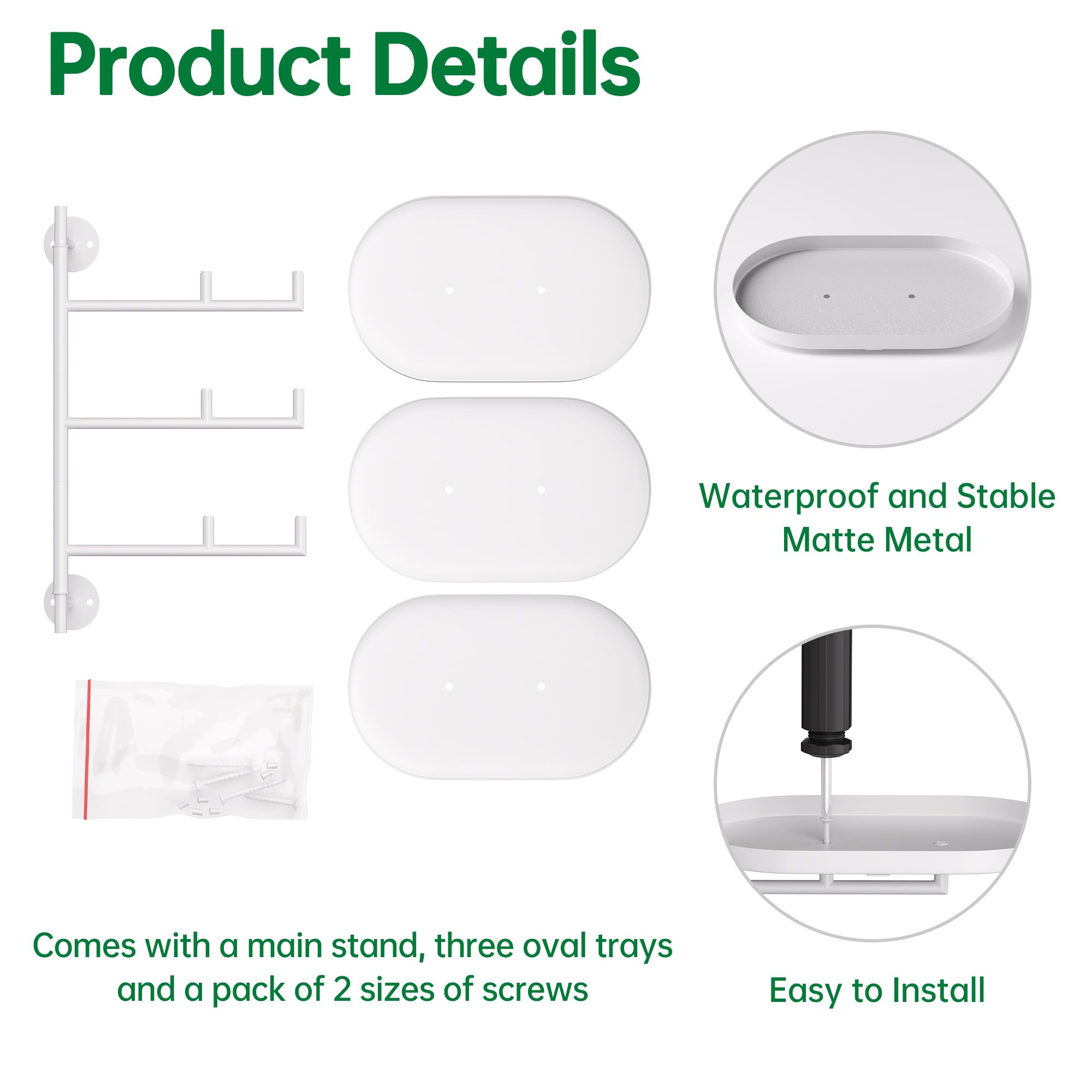 YFFSRJDJ plant shelf beside a standard 6-inch pot showing size and fit clarity