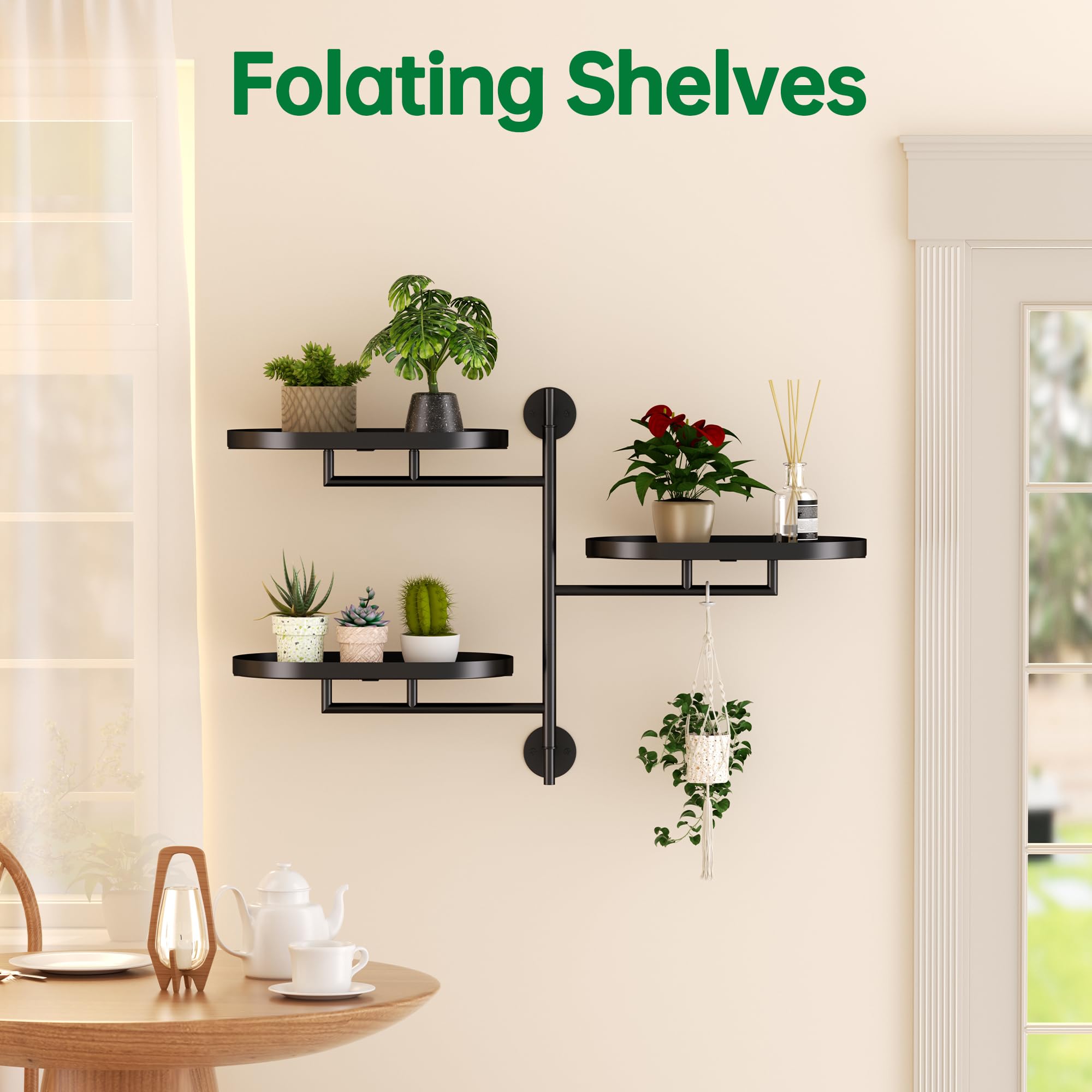 YFFSRJDJ unboxed one-piece rod and oval trays with instructions for quick setup