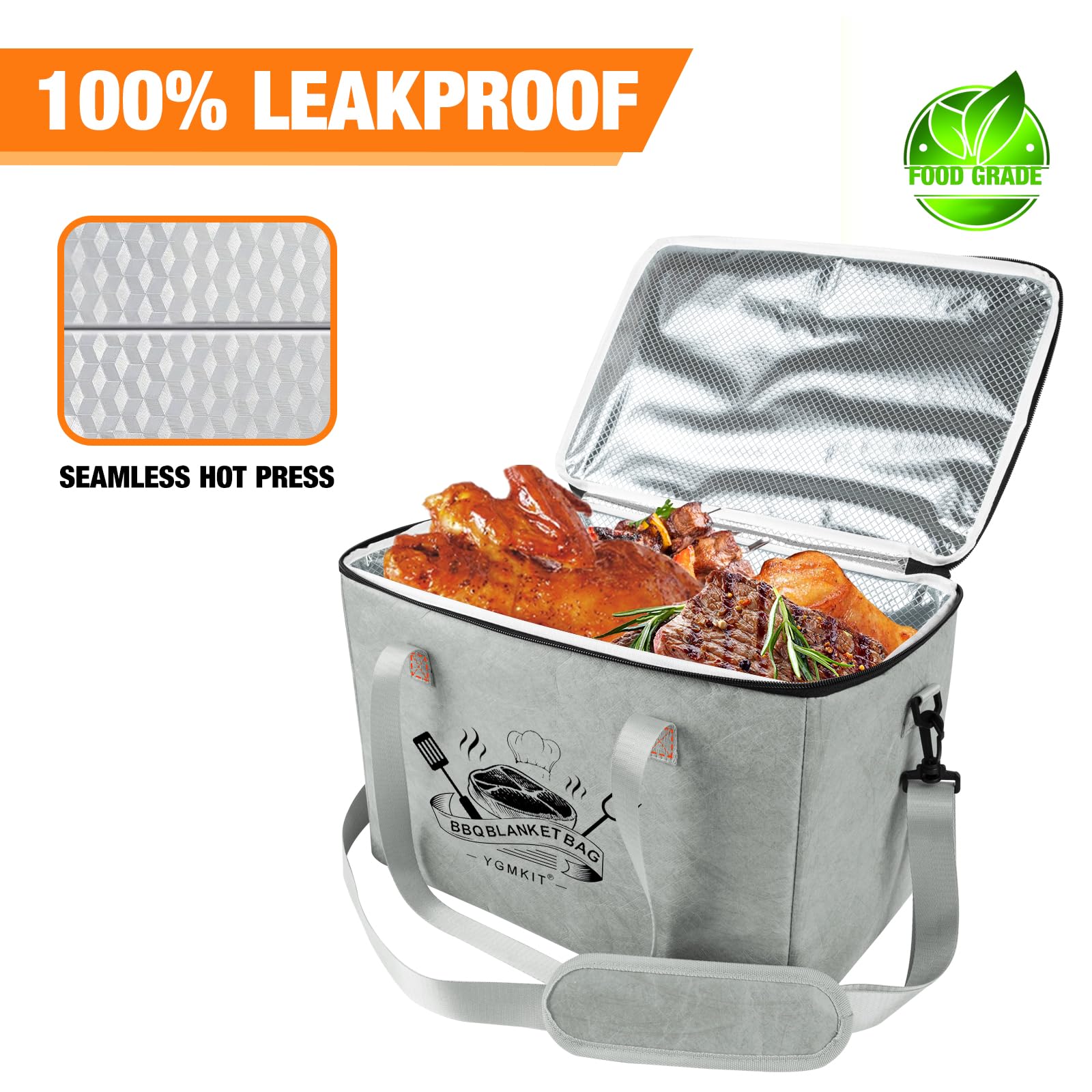 YGMkit padded handle detail with anti-skid, makes carrying easy