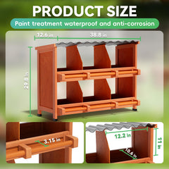 Yhhdjc perch bar and baffle detail protecting eggs and easing hen entry