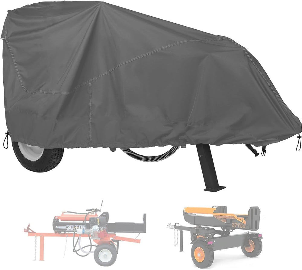 YHINGG front view of cover on splitter showing full protection and weather resistance