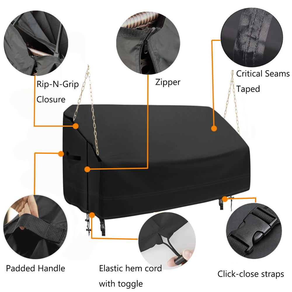 YHINGG folded swing cover compact for neat off-season storage
