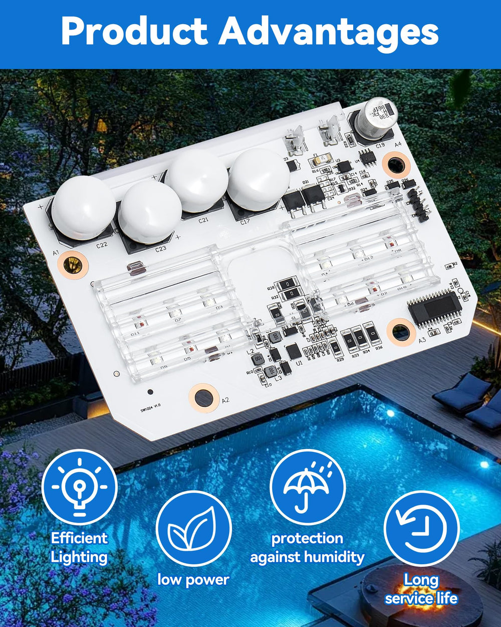 YHTIMIOX board mounted in housing demonstrating quick fixture restoration