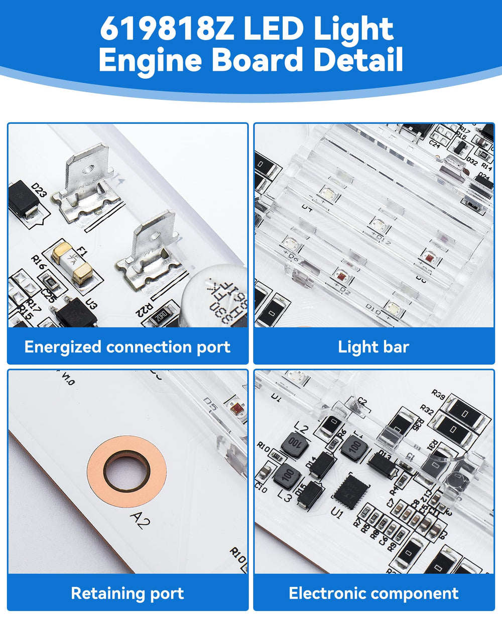 YHTIMIOX connector and pin layout matching IntelliBrite for easy fit
