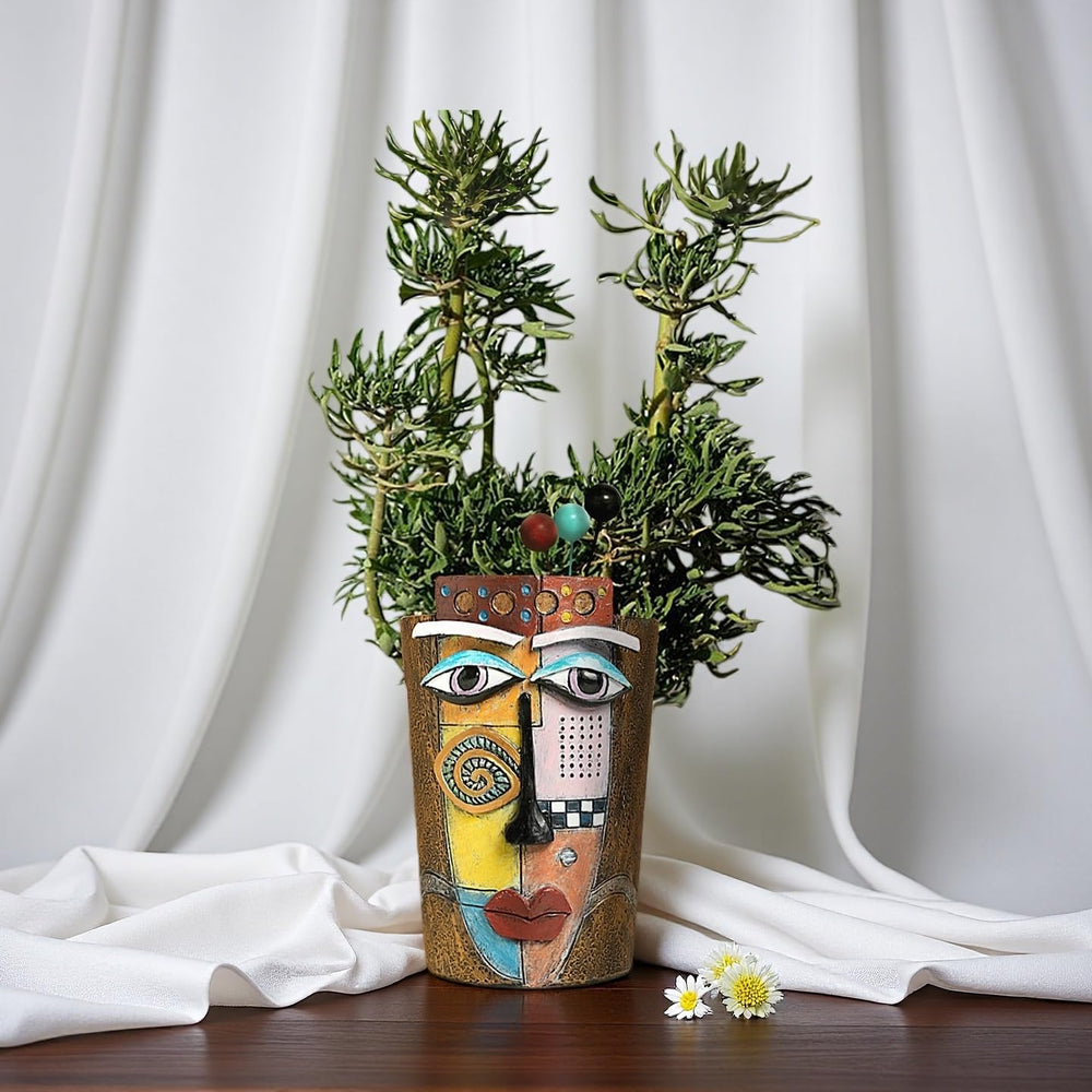 Yhupl shelf display illustrating the pot as a decorative focal point
