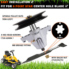 YiaChuii included screws and blade nut kit for fast, complete replacement