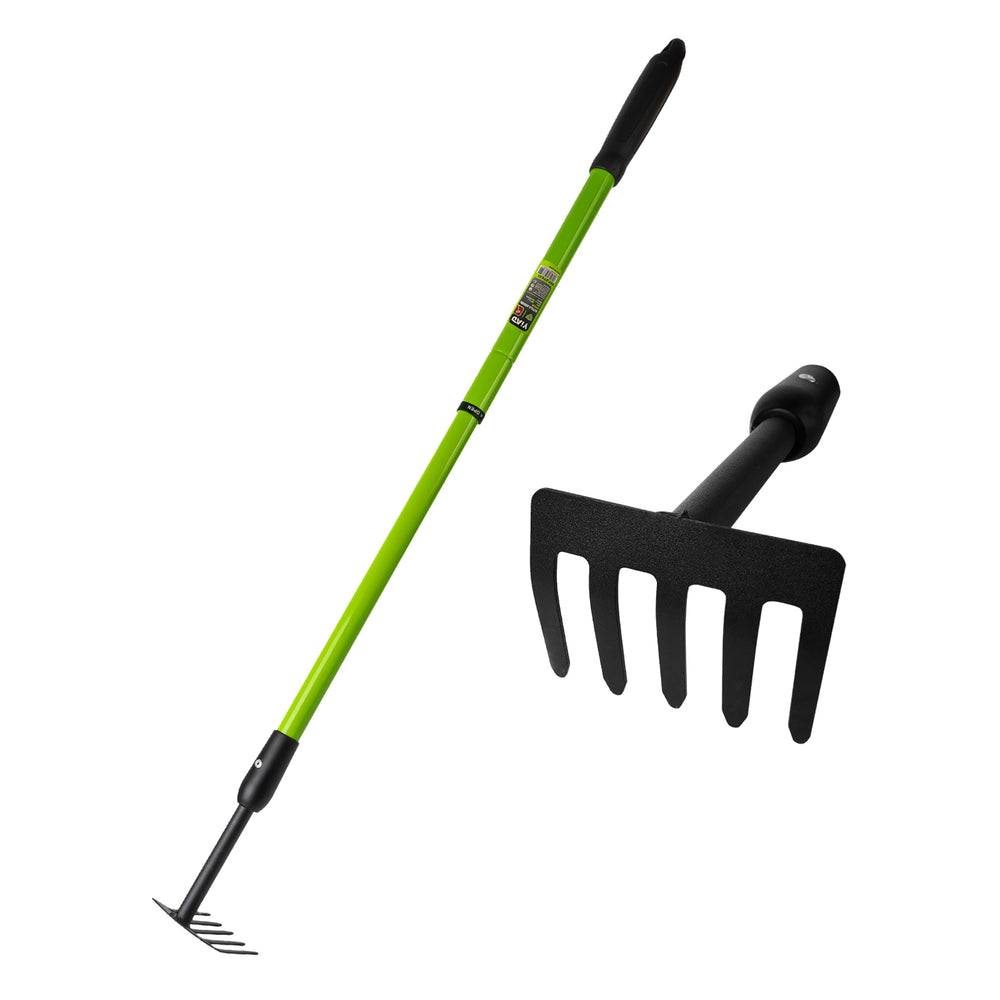YIAD DRAGON HORSE front view showing compact 5-tine head and full tool