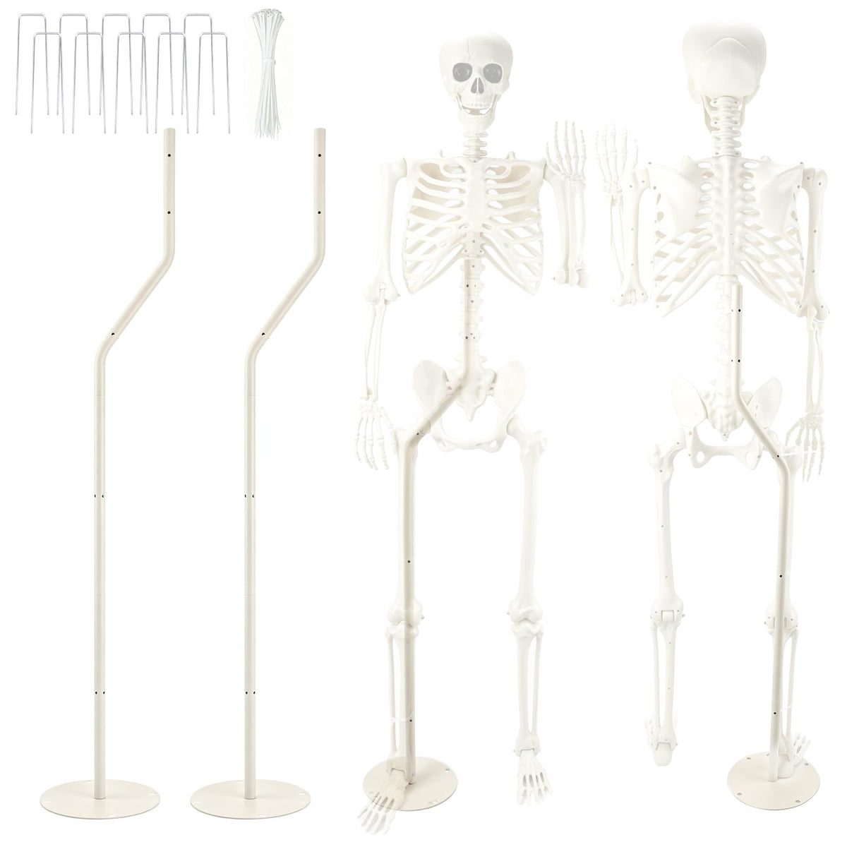 YIBOBO front view assembled stand showing stable skeleton support