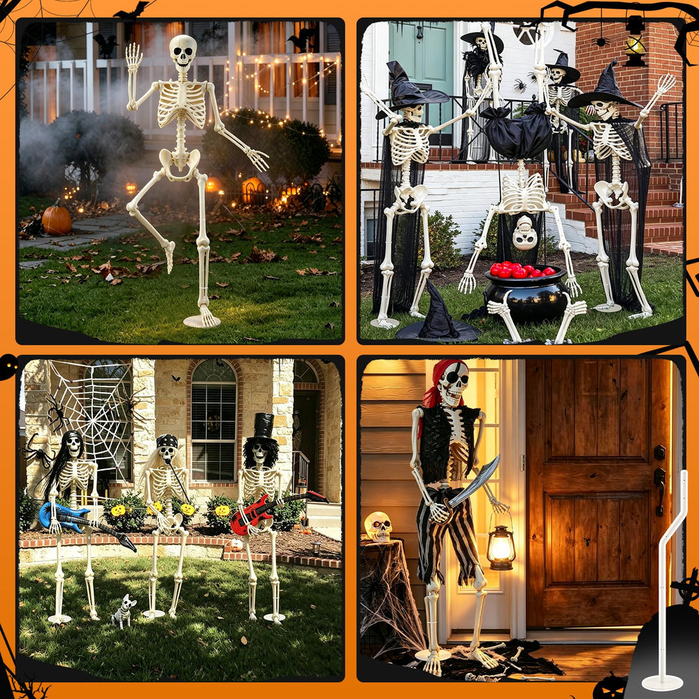 YIBOBO outdoor yard display at night creating spooky atmosphere