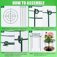 YIBO cage supporting a tomato plant to prevent sprawling and improve harvest access