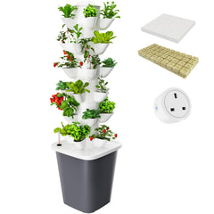 YIFOR front view assembled tower showing compact vertical grow benefits