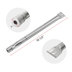 YIHAM burner tube end detail showing flame ports for consistent heat distribution
