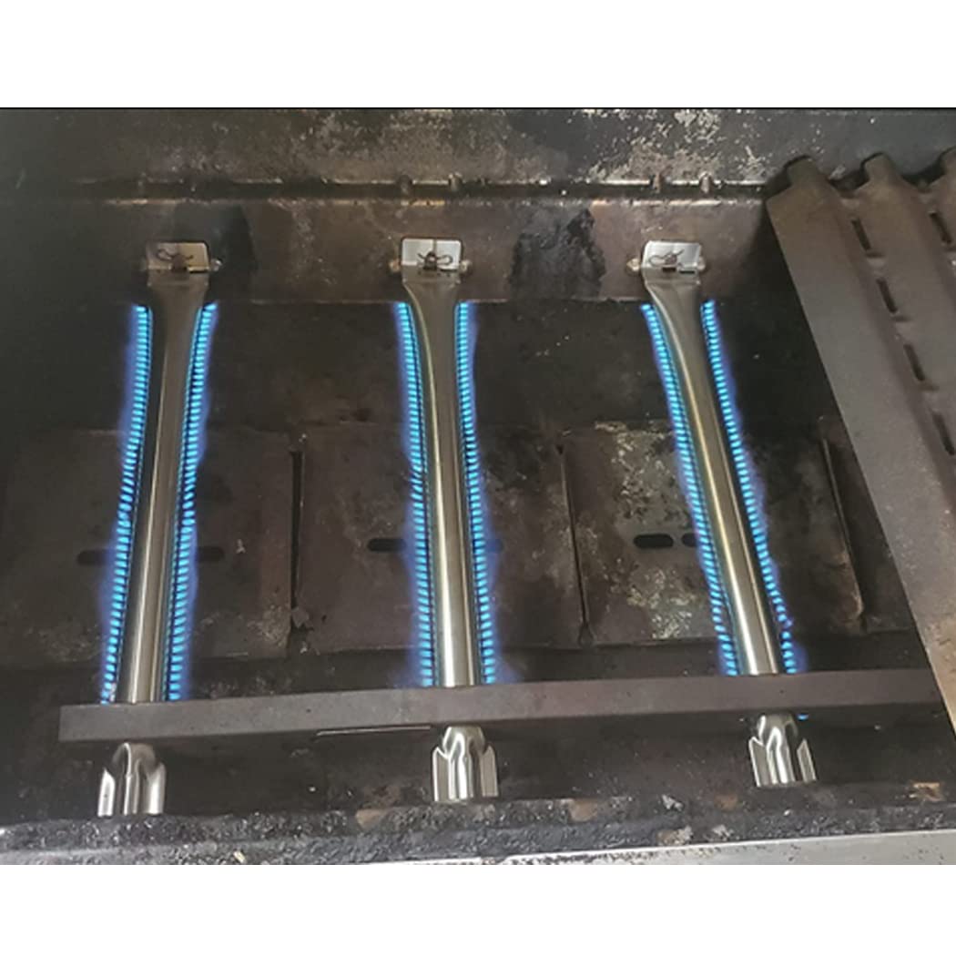 YIHAM burner beside ruler showing 15.75 inch length for correct fit and easy verification