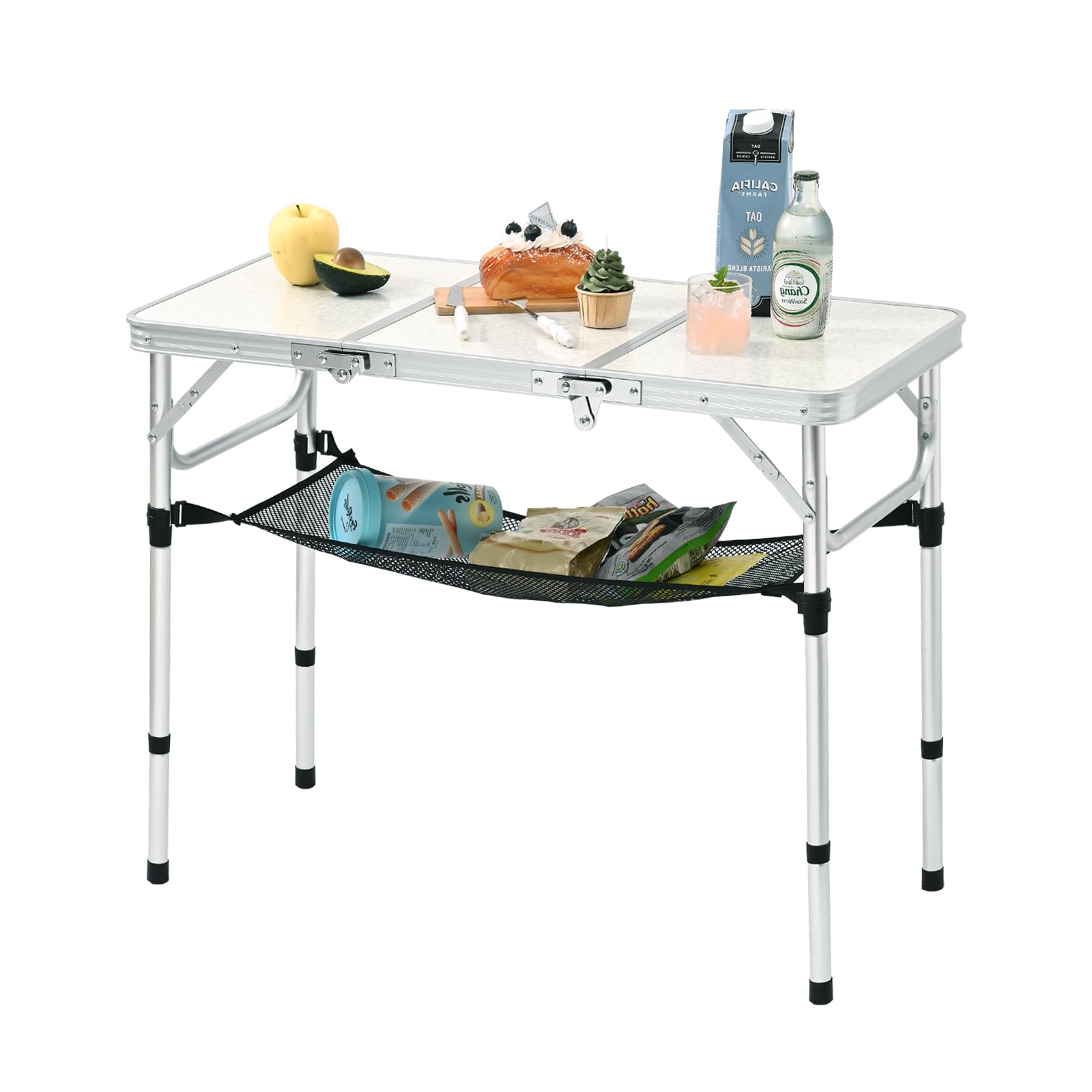 YihuiKo folded briefcase-style table with handle for easy transport