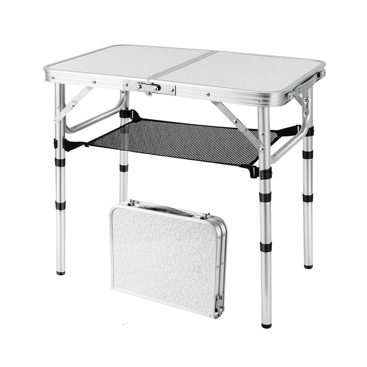 YihuiKo front view showing stable tabletop and sturdy frame for reliable outdoor dining