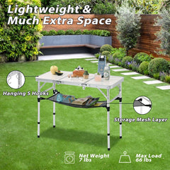 YihuiKo open 3ft tabletop showing smooth surface for meals