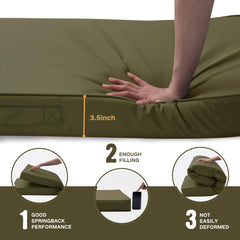 YIJIAN HOME cushion on porch swing demonstrating outdoor comfort